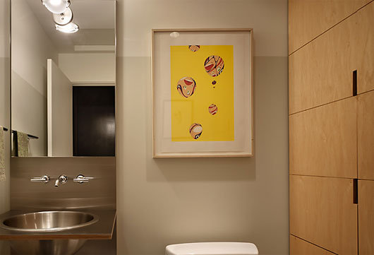 bathroom of storefront house design